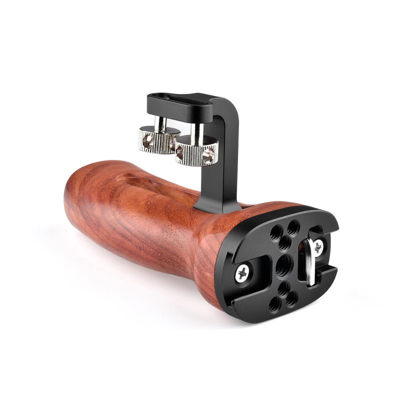 Universal DSLR Camera Hand Grip Wooden Mini Side Handle (1/4