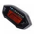Universal Digital Motorcycle Odometer with 7 backlight colors displays speed in km h or mph and is easy to read in any light