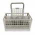 Universal Dishwasher Cutlery Basket Storage Box for Tableware Cutlery Drying Storage Silver