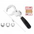 Universal Double Headed Bathroom Wrench With 3 Slotted Accessories 80mm Open end Multi functional Adjustable Wrench Hand Tool For Troubleshooting Faucets sink b