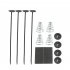 Universal Electric Car Radiator Cooling Fan High Performance 12V 90W 8 Blades Engine Cooling Fan Radiator 120W Black