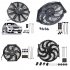 Universal Electric Car Radiator Cooling Fan High Performance 12V 90W 8 Blades Engine Cooling Fan Radiator 120W Black