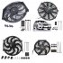 Universal Electric Car Radiator Cooling Fan High Performance 12V 90W 8 Blades Engine Cooling Fan Radiator 120W Black