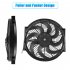 Universal Electric Car Radiator Cooling Fan High Performance 12V 90W 8 Blades Engine Cooling Fan Radiator 120W Black