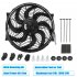 Universal Electric Car Radiator Cooling Fan High Performance 12V 90W 8 Blades Engine Cooling Fan Radiator 120W Black