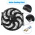Universal Electric Car Radiator Cooling Fan High Performance 12V 90W 8 Blades Engine Cooling Fan Radiator 120W Black