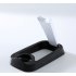 Universal Electric Razor Bracket Drain Bracket Including Cleaning Brush Electric Shaver Holder Parts Black and White