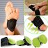Universal Feet Arch Support Breathable Cotton Foot Protection Pads for Aching and Painful Feet  One Size Green General purpose  a pair 
