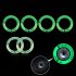 Universal Fit Luminous Ignition Engine Start Cover Key Hole Ring Decal Sticker