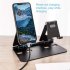 Universal Foldable Aluminum Tablet Phone Stand for Apple iPad Bracket for iPhone x 8 Samsung Galaxy Tab Holder black