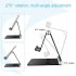 Universal Foldable Aluminum Tablet Phone Stand for Apple iPad Bracket for iPhone x 8 Samsung Galaxy Tab Holder black