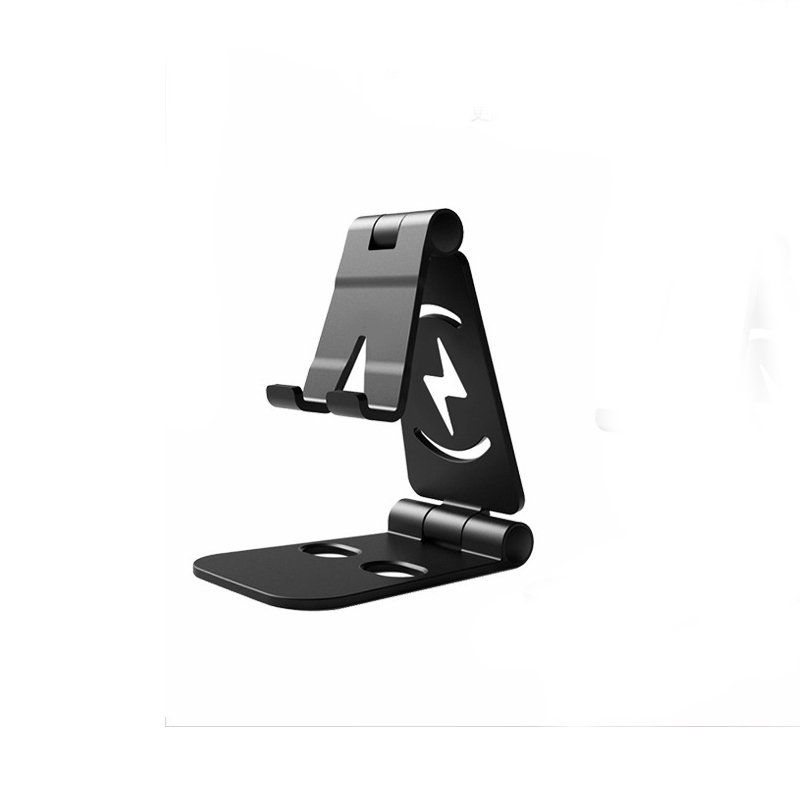 Universal Foldable Desktop Desk Stand Holder Mount for Cell Phone Tablet Pad black