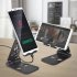 Universal Foldable Desktop Desk Stand Holder Mount for Cell Phone Tablet Pad Silver