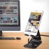 Universal Foldable Desktop Desk Stand Holder Mount for Cell Phone Tablet Pad Silver