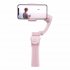 Universal Foldable Pocket sized Handheld Gimbal Stabilizer for 11 Pro XS MAX Smartphone  Standard suit pink
