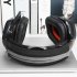 Universal Full Closure Headphone Headband Cover Zipper Protective Cushion Earphone Bridge Beam Sleeve large black