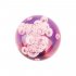 Universal Gear Shift Knob Round Ball Pink Crystal Bubble Manual Gear Shift Knob Shifter Pink