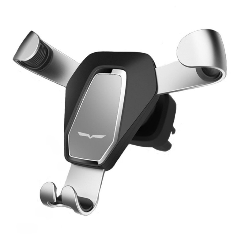 Universal Gravity Air Vent Phone Car Mount Holder Free Angle Rotation for Mobile Phone,iPhone Xs/X/8/7/6s/Plus/5S/4S, Samsung S8/S7/S6/Note 8  Bird stand silver