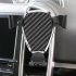 Universal Gravity Car Phone Holder for Phone In Car Air Vent Mount Stand Carbon fiber pattern gold