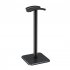 Universal Headphones Stand Holder Head mounted Gaming Headset Display Rack Hanger Non slip Storage Bracket black