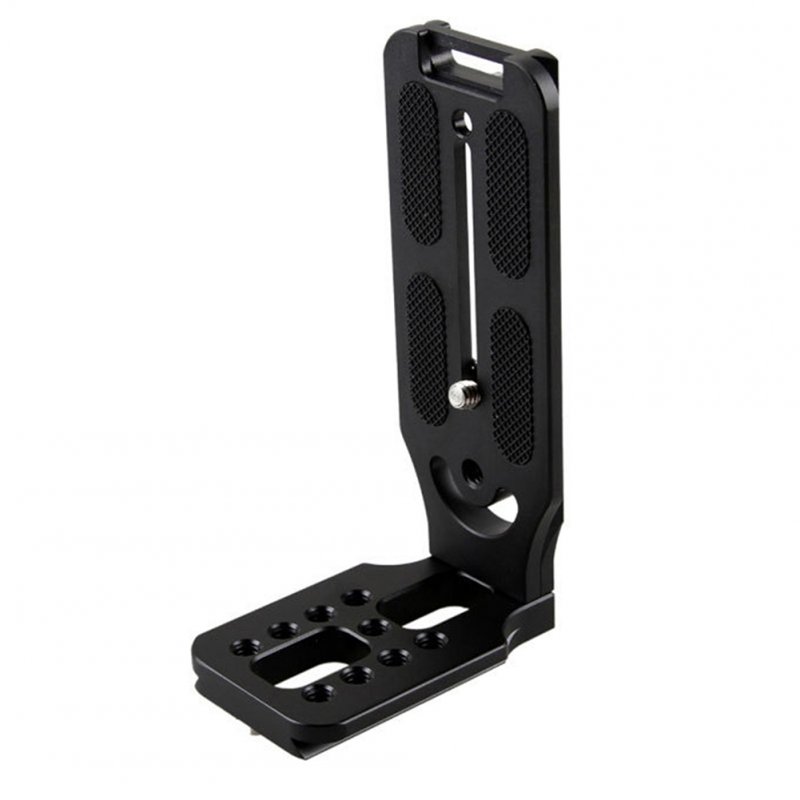 Universal L-shaped Bracket Shooting Quick Release Plate Stabilizer Tripod Stand Accessories For Dslr Point Camera 3rd Generation BL-132C Black