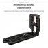 Universal L shaped Bracket Shooting Quick Release Plate Stabilizer Tripod Stand Accessories For Dslr Point Camera 3rd Generation BL 132C Black