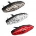 Universal LED Taillight Mesh Grill Brake Stop Lamp Motorcycle Light Plate Warning Light Smoke lamp shell