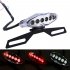 Universal LED Vintage Taillight 12V Brake Stop Lamp Motorcycle Retro Plate holder warning light plating