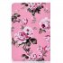 Universal Laptop Protective Case 7Inches Color Painted PU Cover with Front Snap Pink flower