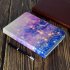 Universal Laptop Protective Case 7Inches Color Painted PU Cover with Front Snap Purple quicksand