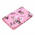 Universal Laptop Protective Cover Color Painted 8 Inches PU Case with Front Snap Pink flower