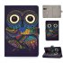 Universal Laptop Protective Cover Color Painted 8 Inches PU Case with Front Snap owl