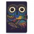 Universal Laptop Protective Cover Color Painted 8 Inches PU Case with Front Snap owl