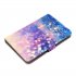 Universal Laptop Protective Cover Color Painted 8 Inches PU Case with Front Snap Purple quicksand