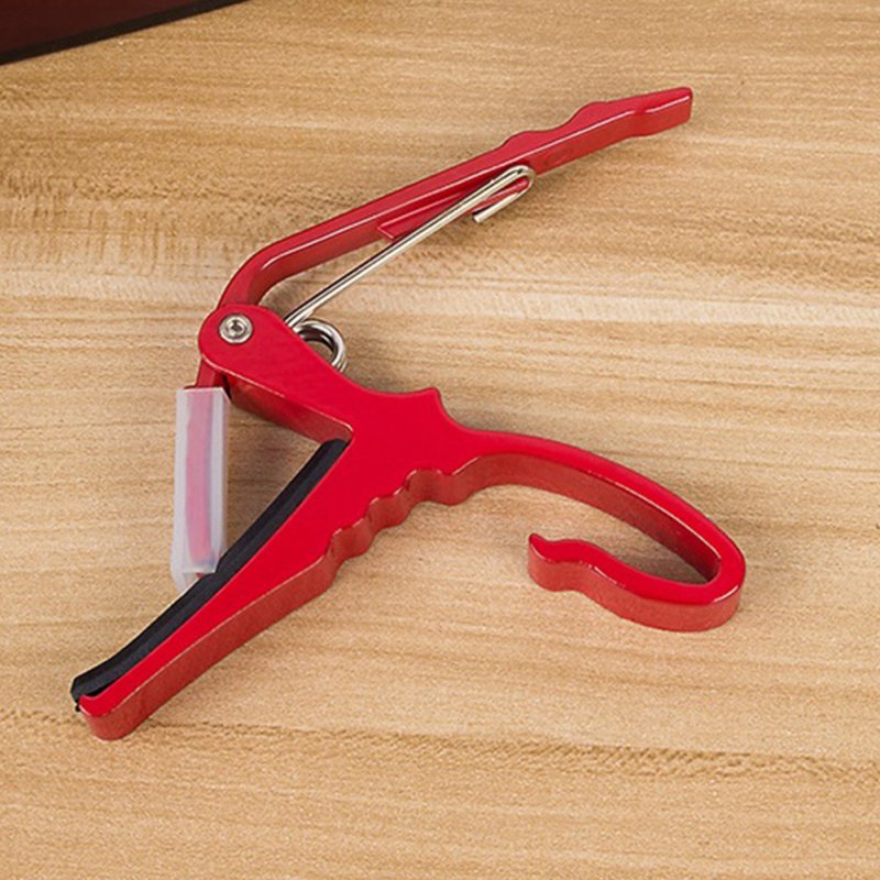 Universal Metal Capo Tune Clamp Trigger for Acoustic / Classical / Folk / Electric Guitar Ukulele red