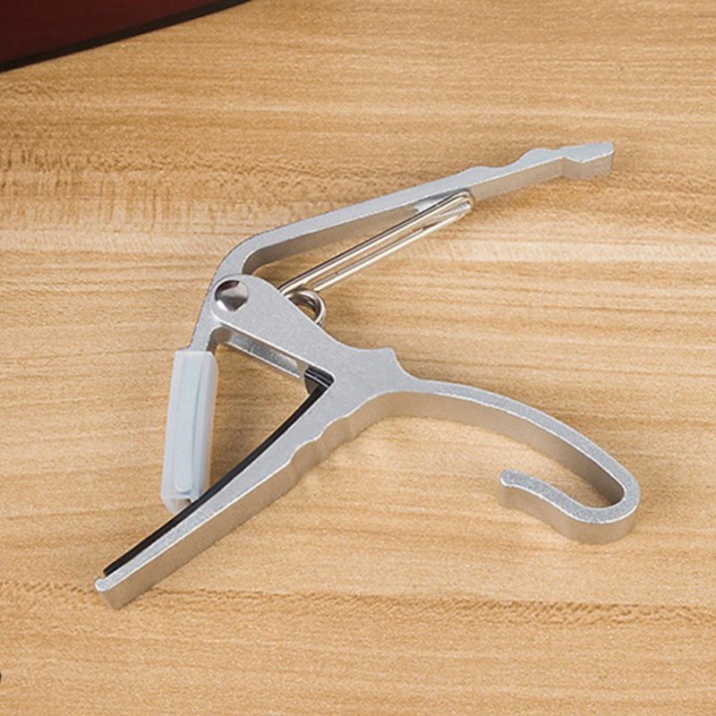 Universal Metal Capo Tune Clamp Trigger for Acoustic / Classical / Folk / Electric Guitar Ukulele Silver