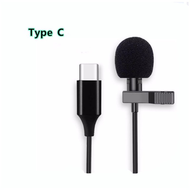 Universal Mini Microphone For Ios / Type-c / 3.5mm Noise-canceling Recording  Microphone type*C interface
