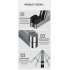 Universal Mini Size Aluminum Portable Folding Desk Mount Holder Bracket Foldable Stand For Cell Phone Ipad silver