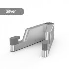 Universal Mini Size Aluminum Portable Folding Desk Mount Holder Bracket Foldable Stand For Cell Phone Ipad silver