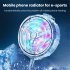 Universal Mobile Phone Gaming Cooler Mobile Phone Radiator Cell Phone Live Streaming Cooler For Playing Games Watching Videos white
