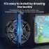 Universal Mobile Phone Gaming Cooler Mobile Phone Radiator Cell Phone Live Streaming Cooler For Playing Games Watching Videos white