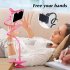 Universal Mobile Phone Holder Bedside Desktop Bracket Mount Clip Multi functional Adjustable Snap Stand black