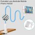 Universal Mobile Phone Holder Bedside Desktop Bracket Mount Clip Multi functional Adjustable Snap Stand black