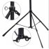 Universal Mobile Phone Tablet Stand Floor Triangle Tracket Lazy Retractable Folding Rotating Bracket Black