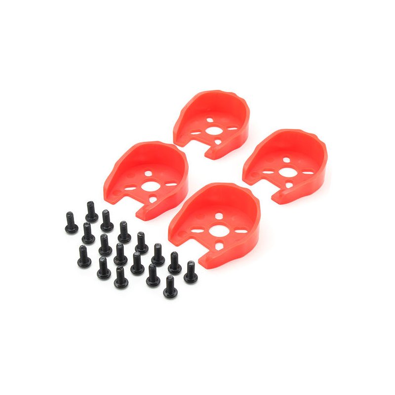 Universal Motor Cover Protection for 22 Series Motors + M3*8 Screw Set for RC Drone FPV Racing red