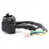Universal Motor Switches Power Lighting Multi function Motorbike Control Switch with Fan black and red S3637