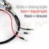 Universal Motorcycle Bullet Shape LED Chrome CNC Turn Signal Light Tail light black