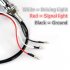 Universal Motorcycle Bullet Shape LED Chrome CNC Turn Signal Light Tail light black