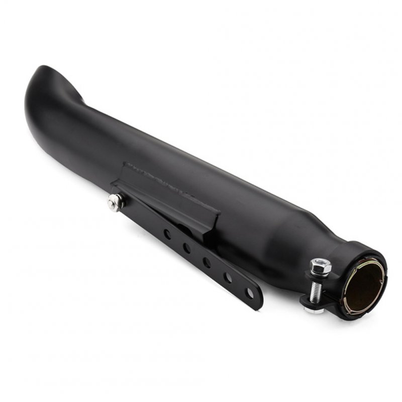 Universal Motorcycle Cafe Racer Exhaust Pipe for Harley Bobbers black