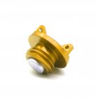 Universal Motorcycle Engine Oil Cap CNC Filler Cover for Kawasaki z800 z1000 ZX-6R gold